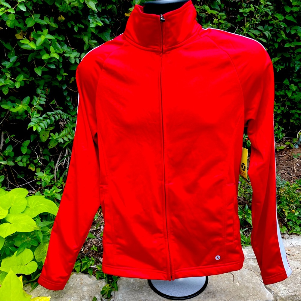 Xersion, Red & White, zip-up, Basketball, Jacket, Size S